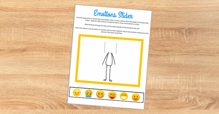 emotional regulation worksheet for kids
