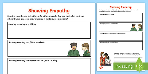 Downloadable PDF Empathy Worksheets | Twinkl (teacher made)