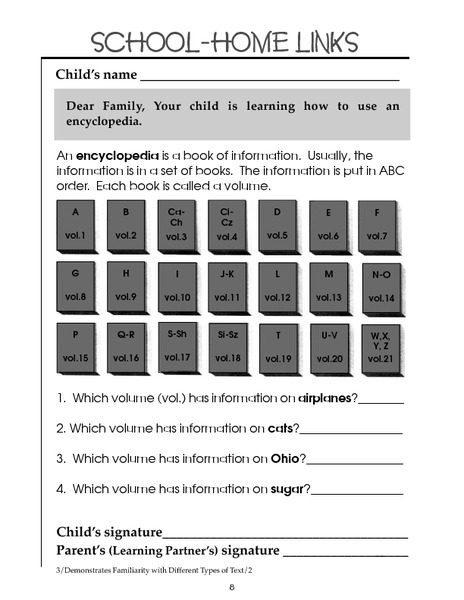 Encyclopedia Skills Lesson Plans &  Worksheets Reviewed by Teachers