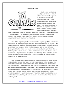 End of the School Worksheets