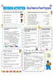 End of school year worksheets