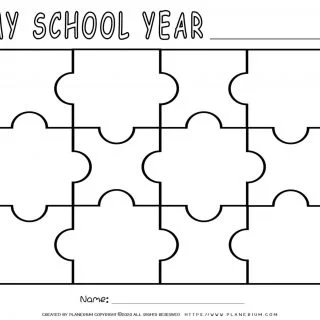end of the year worksheet