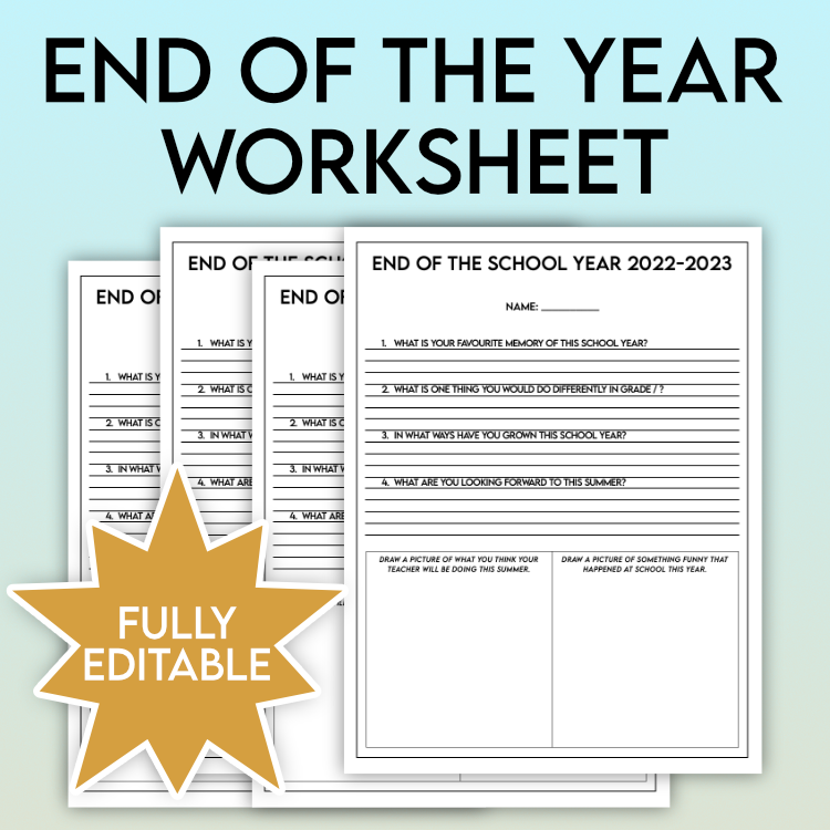 End of Year Worksheets | Made By Teachers
