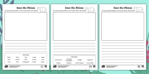 Endangered Animals Persuasive Writing Primary Resources KS2