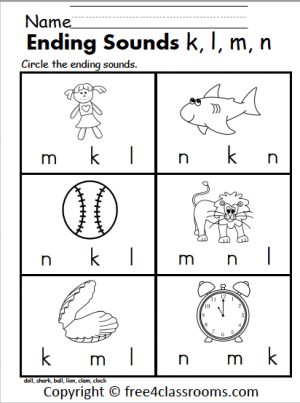 Phonics - Ending Sounds Archives FREE and No Login - Free4Classrooms