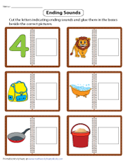 Ending Sounds Worksheets