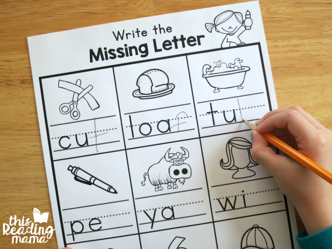 Write the Ending Sounds Worksheets - This Reading Mama