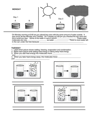 States of matter (worksheet) | PDF