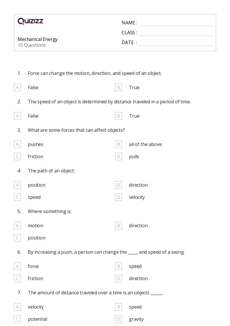 50+ Energy worksheets for 3rd Grade on Quizizz | Free &  Printable