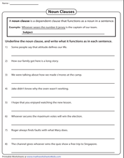 english 8th grade worksheet