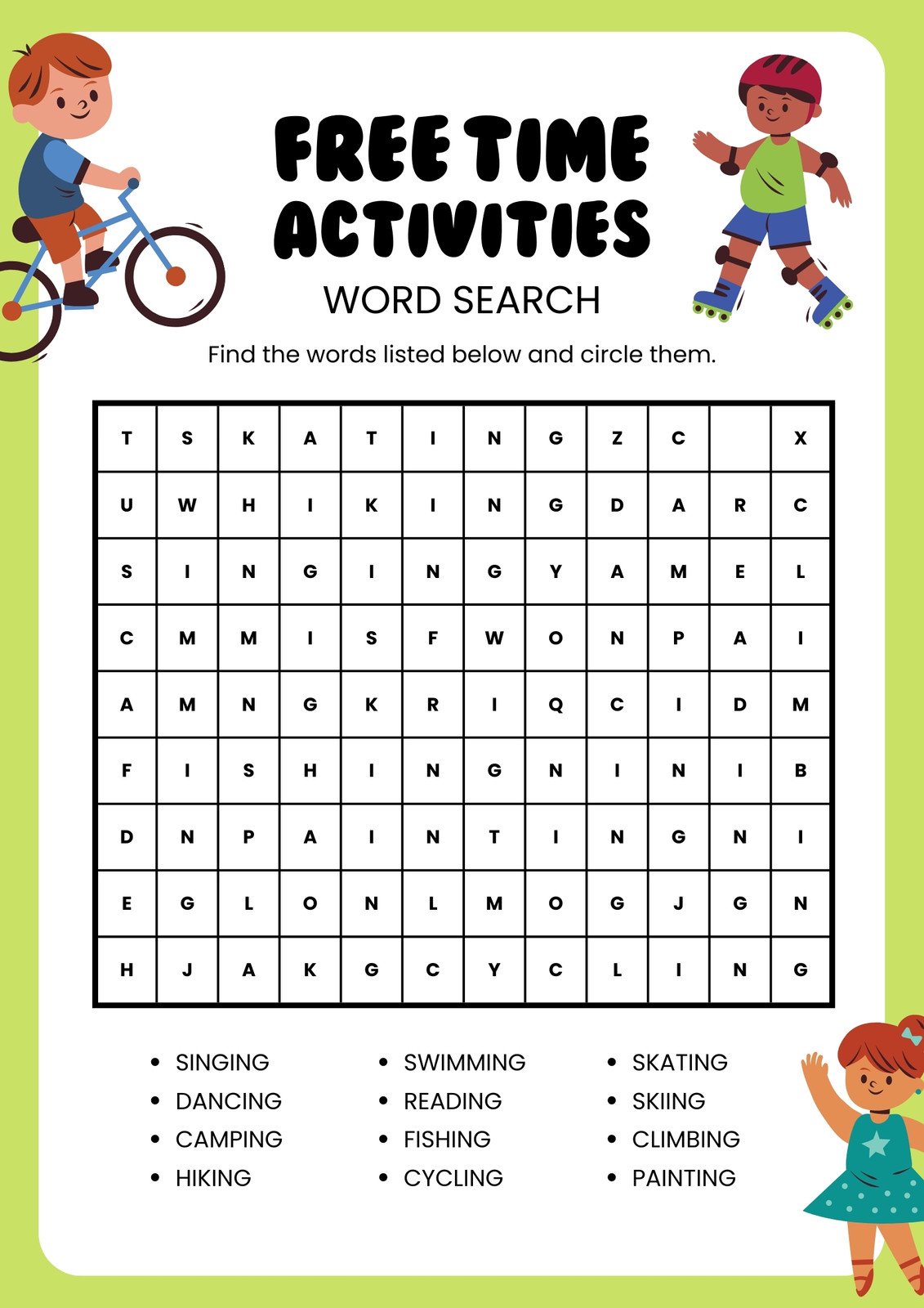 Free Printable Customizable English Worksheet Templates Worksheets 