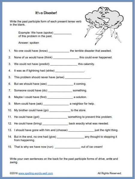 english grammar worksheet 5th grade