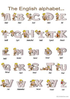 english grammar worksheet letter a like