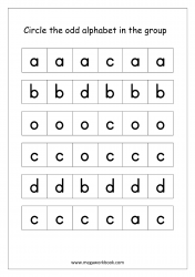 Free Printable English Worksheets for Kindergarten and Preschool ...