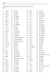 english to spanish worksheet