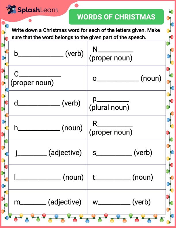 english worksheet 5th grade