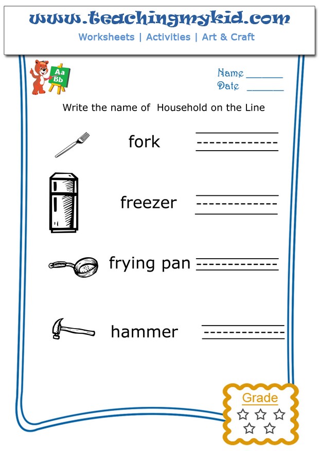 english worksheet for 1st grade