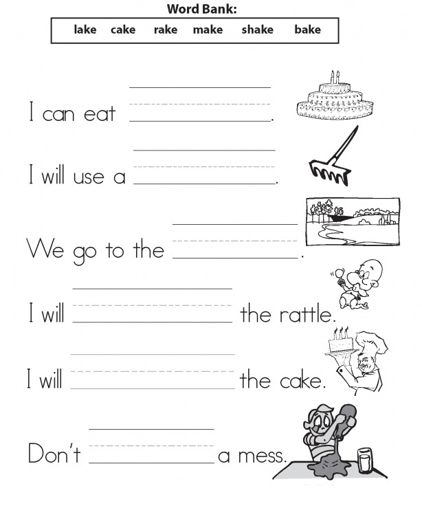 english worksheet for 1st graders