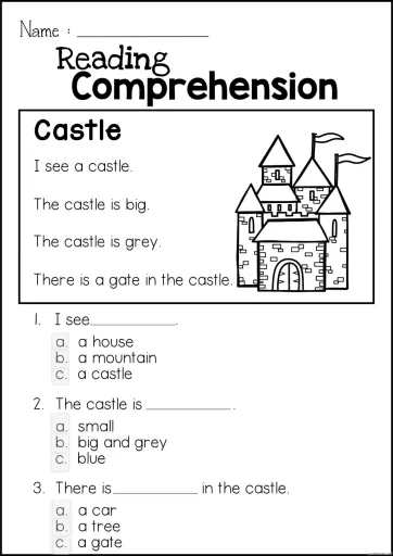 english worksheet for 1st graders