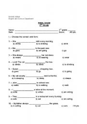 english worksheet for 2nd grade