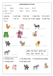 english worksheet for 2nd graders