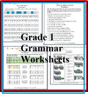 english worksheet for grade 1