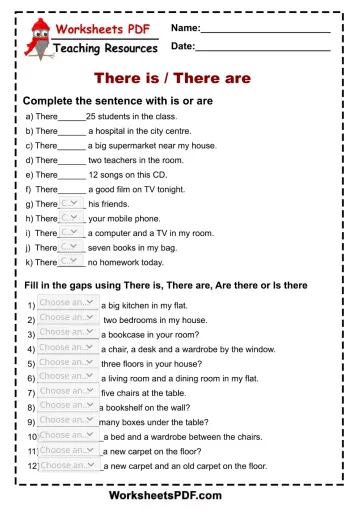 english worksheet for grade 4