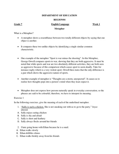 english worksheet grade 7