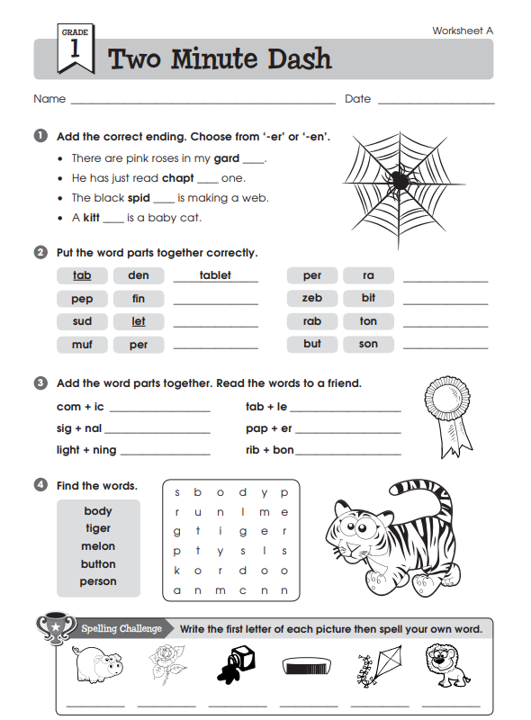 Printable English Worksheets For Class 1 with PDF - 5000+ ...