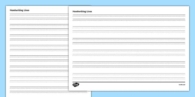 english writing paper printable