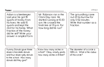Fifth Grade Enrichment Worksheets | edHelper.com