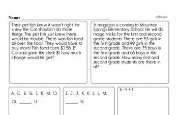 Third Grade Enrichment Worksheets | edHelper.com