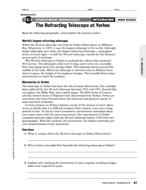 Enrichment Worksheet - Fill Online, Printable, Fillable, Blank ...