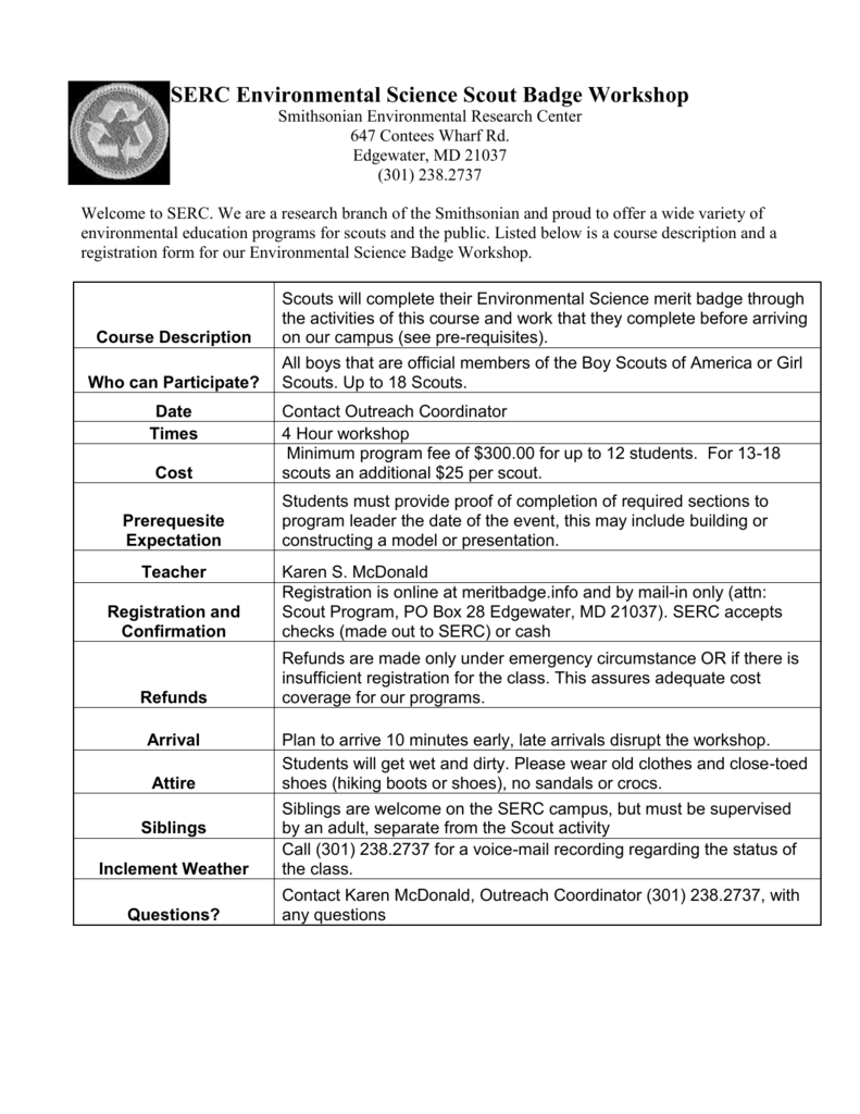 environmental science merit badge worksheet