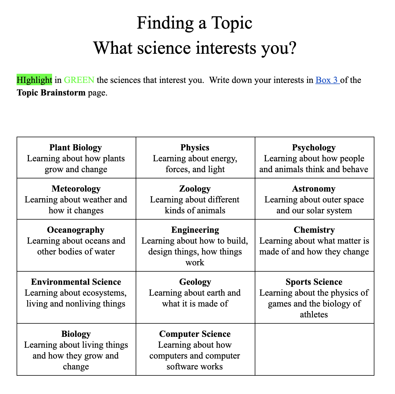 Online Connections: Science and Children | NSTA