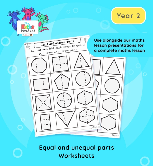 equal and unequal parts worksheet