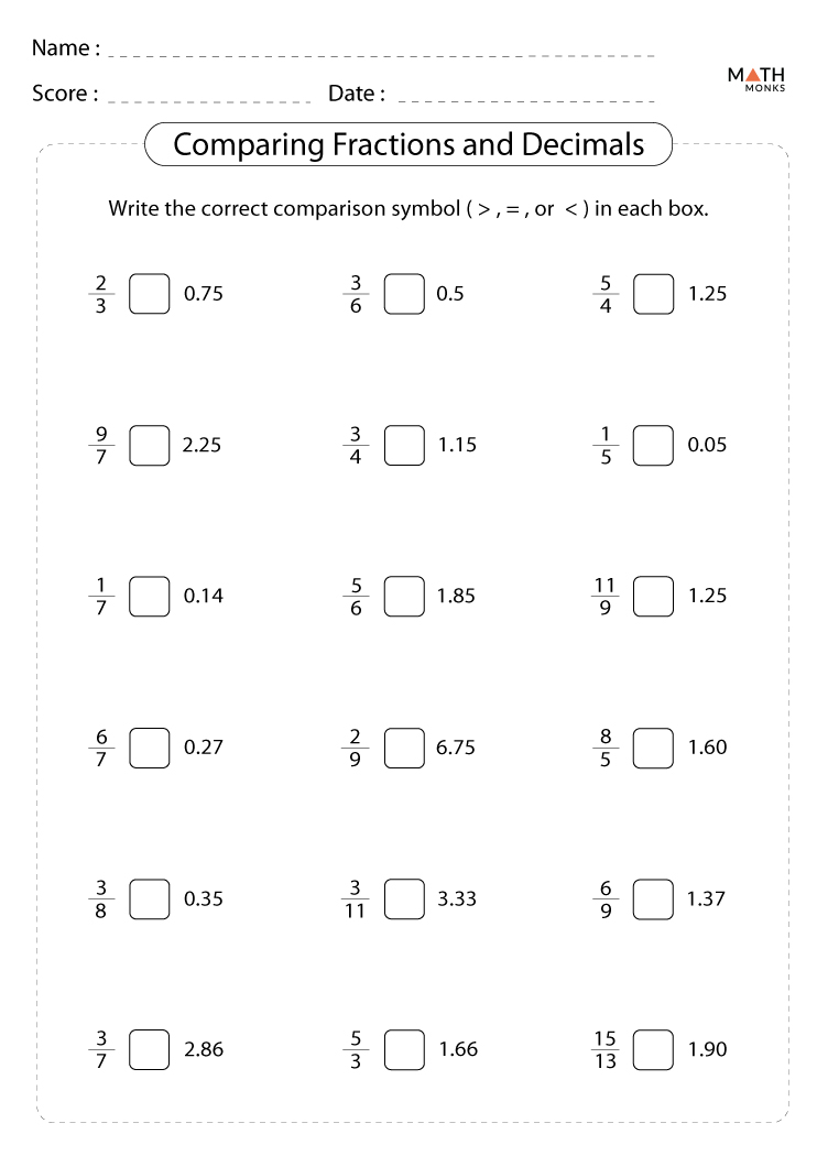 Equivalent Fractions Worksheets - Math Monks