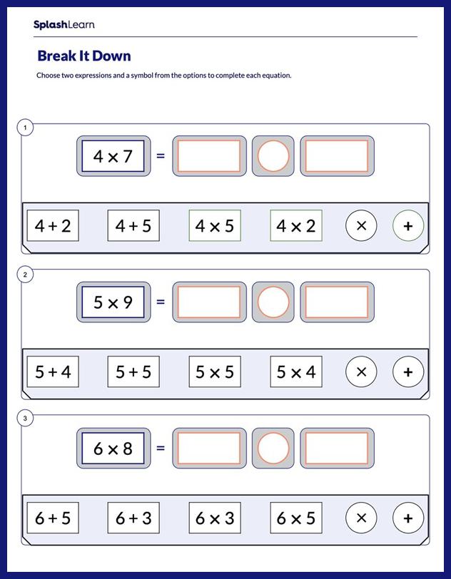 equations with distributive property worksheet