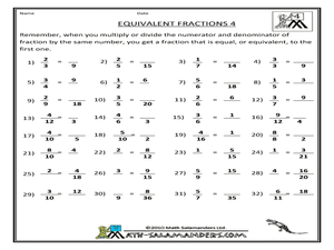 Math Fractions Worksheets :: 265 - 288