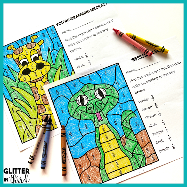 7 Hands-On Activities for Teaching Equivalent Fractions - Glitter ...