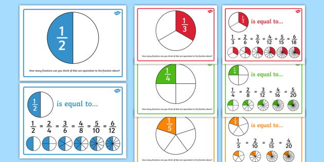 equivalent fractions letters