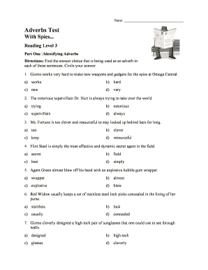 Ereading Worksheets Adverbs Test With Spies Reading Level 3 2015 ...