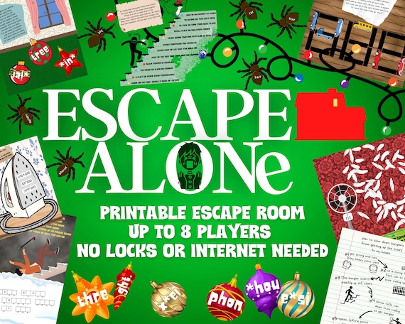 ESCAPE ALONE Escape Room Game. Printable Adventure for Kids ...