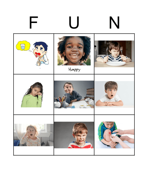 esl feelings bingo