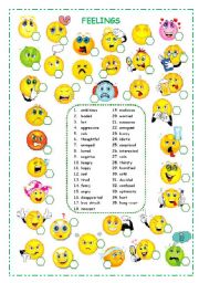 Feelings worksheets