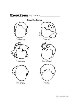 esl feelings worksheet