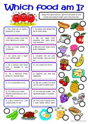 2,699 Food English ESL worksheets pdf &  doc