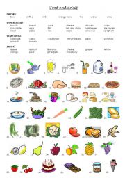 Food worksheets