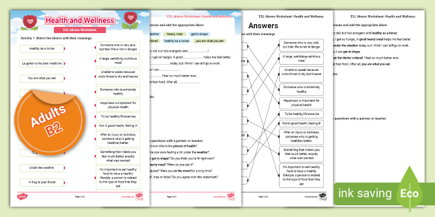 esl for adults worksheet