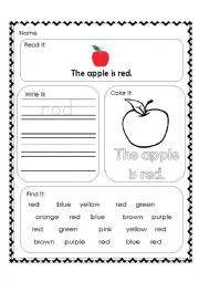 Red worksheet - ESL worksheet by jhemrbns